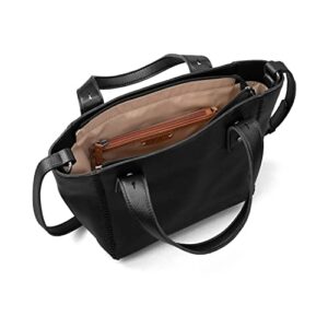 The Sak Liv Satchel in Leather, Large Purse with Removable, Convertible Straps, Black