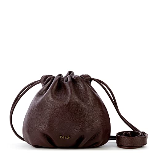 The Sak Lorelie Drawstring Crossbody Bag in Leather, Multi-Use Design