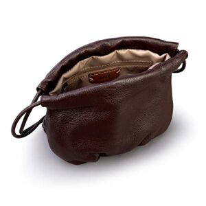 The Sak Lorelie Drawstring Crossbody Bag in Leather, Multi-Use Design