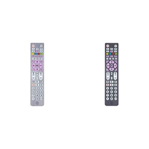 ge home electricalge 6-device backlit universal remote control, silver, 37038 & universal remote control for samsung, vizio, lg, sony, sharp, roku, apple tv, smart tvs, graphite