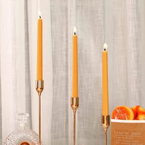 Beeswax Taper Candles Beeswax Candlesticks 8" 12Pack Handmade of 100% Pure Beeswax Tapers for Home Decoration