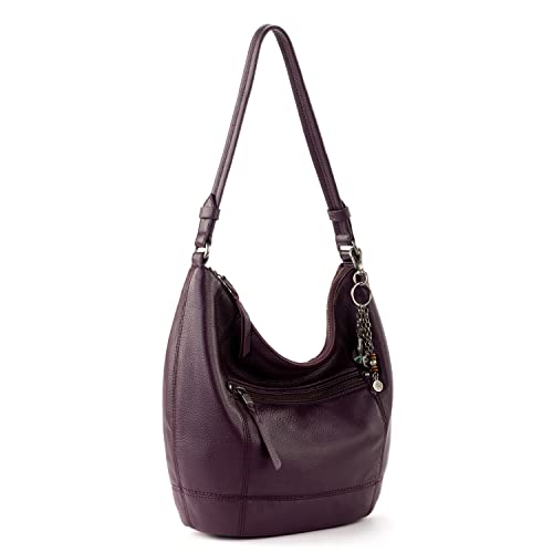 The Sak Sequoia Leather Hobo, Aubergine