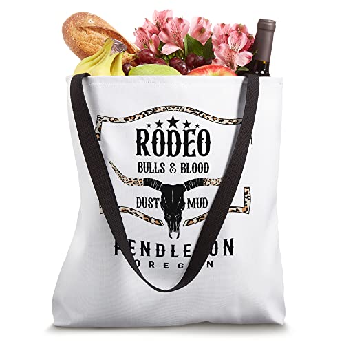 Pendleton Oregon - Rodeo Bulls & Blood, Dust & Mud Tote Bag