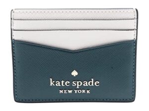 kate spade new york staci small slim card holder peacock sapphire multi