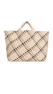 naghedi women’s st barths plaid large tote, sable, one size