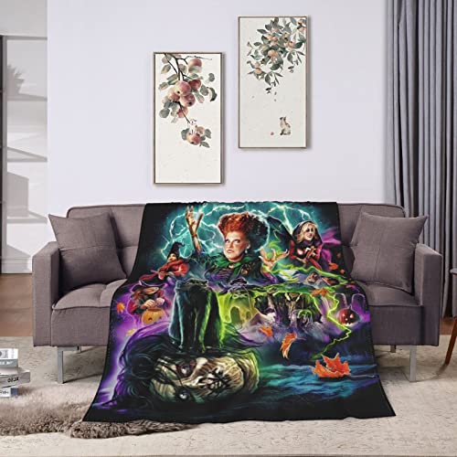 Vitustua Halloween Blanket,Soft Flannel Blanket Air Coitioner Blanket Sofa Blanket Anti Pilling Throw Blankets 50''X40''