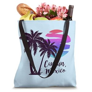 CANCUN Mexico Beach Vacation Honeymoon Spring Break Vintage Tote Bag