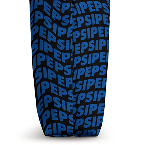 Pepsi Blue and Black Typography Tote Bag
