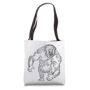 big burly yeti – animal phenomenon tote bag