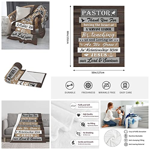 Pastor Appreciation Gifts Pastor Gifts for Men Unique Pastor Gifts Fathers Day Blanket for Men Gifts for Pastor Christian Gifts for Men Religious Gifts for Men Gifts for Pastor Blanket 60x50 Inch