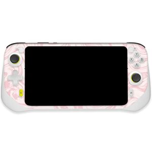 mightyskins skin compatible with logitech g cloud gaming handheld – silky pink | protective, durable, and unique vinyl decal wrap cover | easy to apply, remove, and change styles | made in the usa