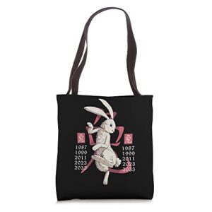 year of rabbit 2023 chinese new year of rabbit 2023 tote bag