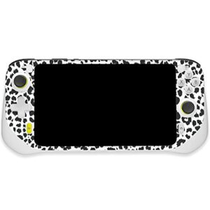 mightyskins skin compatible with logitech g cloud gaming handheld – snow leopard print | protective, durable, and unique vinyl decal wrap cover | easy to apply | made in the usa