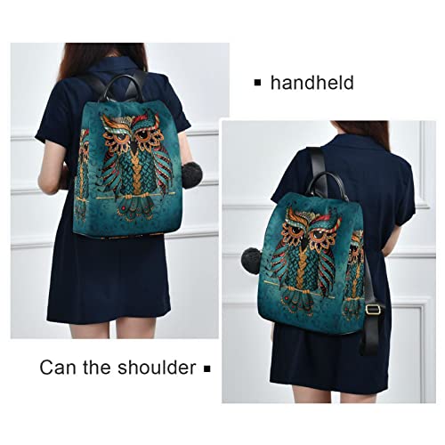 Fustylead Owl Women Fashion Backpack Purse Travel Ladies College Shoulder Bags