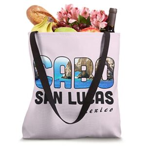 Cabo San Lucas Mexico Baja Beach Cliffs Water Swimming Tote Bag