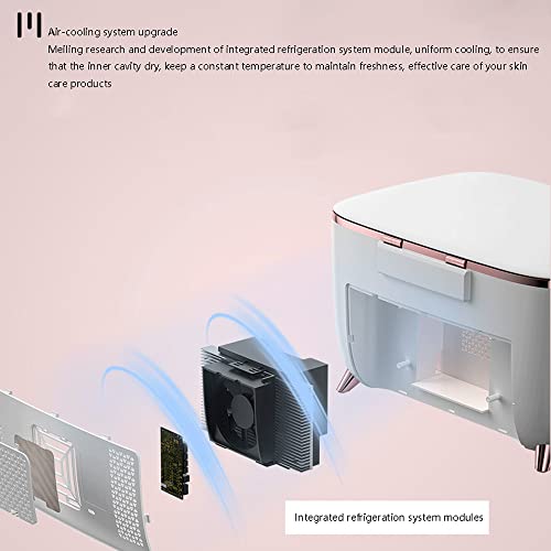 JINZUNBAO Mini Skincare Fridge, Portable Cosmetic Fridge, Low Noise Small Refrigerator for Beauty Products, Beverage, Home, Bedroom, Dorm, Office