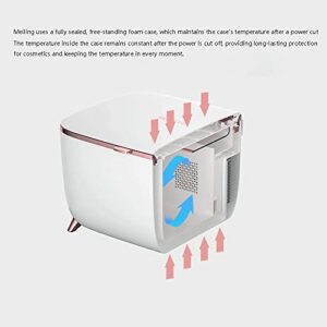 JINZUNBAO Mini Skincare Fridge, Portable Cosmetic Fridge, Low Noise Small Refrigerator for Beauty Products, Beverage, Home, Bedroom, Dorm, Office