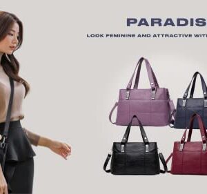 Paradis Maroon Handbags for Women - Work Tote Bags for Women - Handbags for Women Shoulder Bags - Ladies Handbags - Large Handbags for Women - Women Bags fashion Business Bag for Women