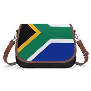 african flag women’s crossbody bag leather shoulder bag handbag portable tote purse for office travel