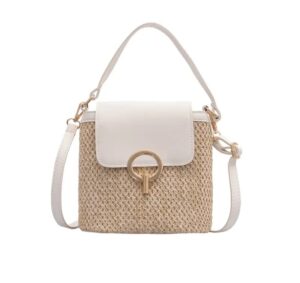 elegant crochet purse crossbody bags for women purses cross body bag backpack handbags mini small womens backpacks work girls (beige)