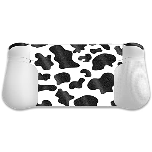 MightySkins Glossy Glitter Skin Compatible with Logitech G Cloud Gaming Handheld - Cow Print | Protective, Durable High-Gloss Glitter Finish | Easy to Apply | Made in The USA