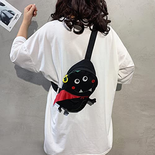 Bag Gifts Women Boy Canvas Purse Cross Kids Satchel Body Girls Shoulder Crossbody Dinosaur for Men Chest Casual Waist Lovely Zipper Pouch Fashionable Bag