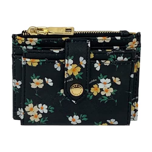 Steve Madden Hayden Wallet Black Yellow Floral One Size