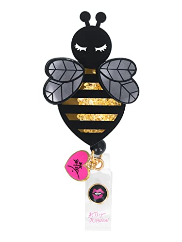 KOI Betsey Johnson BA156 Betsey Retractable Badges Bumble Bee OS