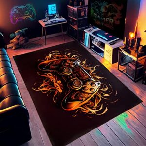 neboton gaming rug – gamer rug for game room, gamer rugs for bedroom boys, video game rug, gaming carpet 60x40inches