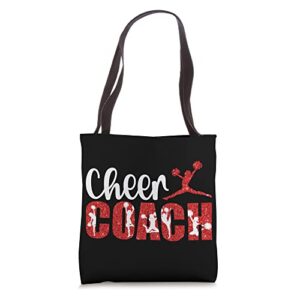 cheer coach cheerleader coach cheerleading coach tote bag