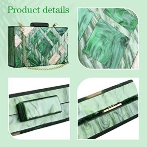 Clutch Purses Women's Evening Handbags Rhombus Pattern Crossbody Bags Green Hand Bags for Wedding Cocktail Prom