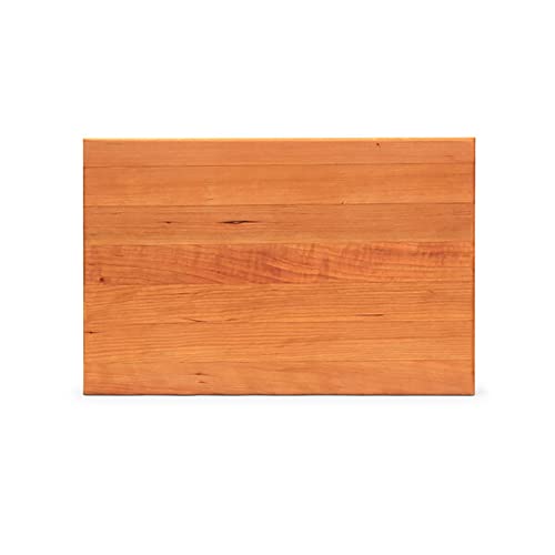 Cutting Boards 2-1/4" Thick, Wood Edge Grain Reversible Cutting Board, 20 Inches x 15 Inches x 1.5 Inches, Cutting Boards Wood Color Cherry, Cherry Wood