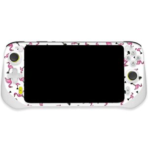 mightyskins skin compatible with logitech g cloud gaming handheld – cool flamingo | protective, durable, and unique vinyl decal wrap cover | easy to apply, remove, and change styles | made in the usa