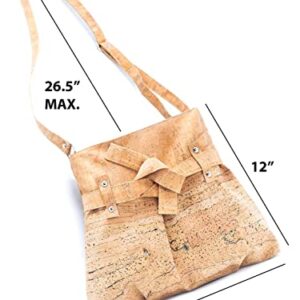 Handmade Vegan Portuguese Cork Purse Bucket Crossbody Bag for Woman