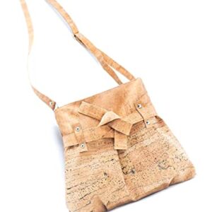 Handmade Vegan Portuguese Cork Purse Bucket Crossbody Bag for Woman