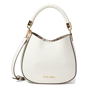 Anne Klein Braided Handle hobo Crossbody, Anne White