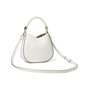 Anne Klein Braided Handle hobo Crossbody, Anne White