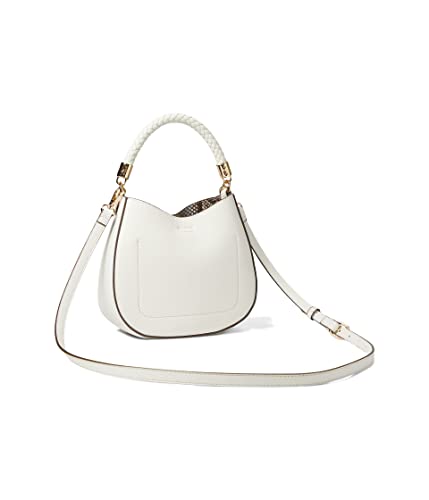 Anne Klein Braided Handle hobo Crossbody, Anne White