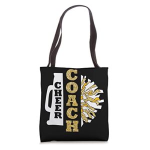 cheer coach cheerleader coach cheerleading coach tote bag