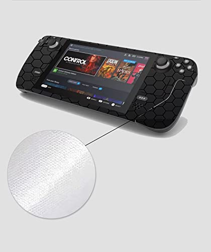 VEUENNS Full Set Games Decal Skin for Steam Deck console handheld gaming pc,Specially designed vinyl applique skin to Full steam deck coverage,provides protection and improves the feel of the trackpad