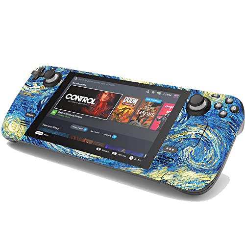 VEUENNS Full Set Games Decal Skin for Steam Deck console handheld gaming pc,Specially designed vinyl applique skin to Full steam deck coverage,provides protection and improves the feel of the trackpad