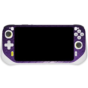 mightyskins skin compatible with logitech g cloud gaming handheld – purple diamond plate | protective, durable, and unique vinyl decal wrap cover | easy to apply | made in the usa