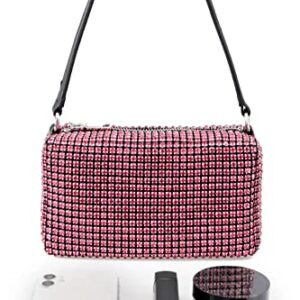 Chanrekenti Rhinestone Purse Evening Bag for Women Crystal Handbags for women Crossbody Purse with Chain for Party