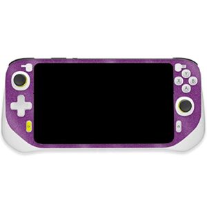 mightyskins glossy glitter skin compatible with logitech g cloud gaming handheld – solid purple | protective, durable high-gloss glitter finish | easy to apply | made in the usa