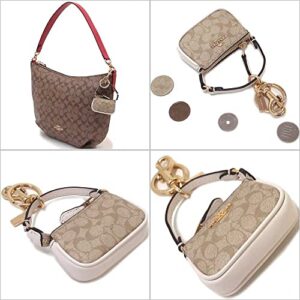 COACH Women's Mini Nolita Bag Charm In Signature Canvas