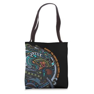 Norse Mythology Viking Jormungandr Midgard Serpent Art Tote Bag