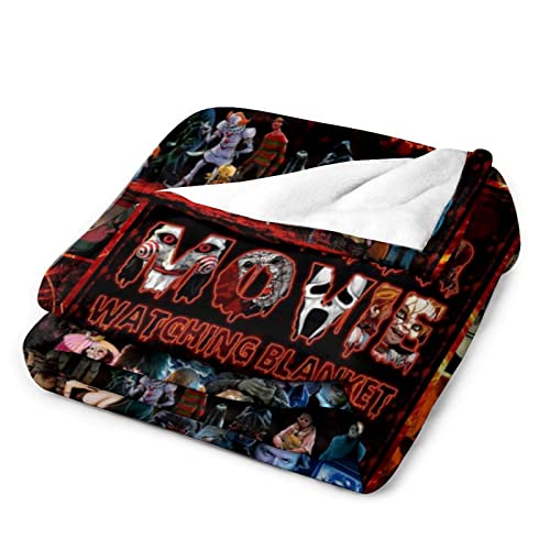 Horror Blanket Ultra Soft Flannel Halloween Throw Blanket Warm Lightweight Blanket for Couch Sofa Kids Adult 50"x40"