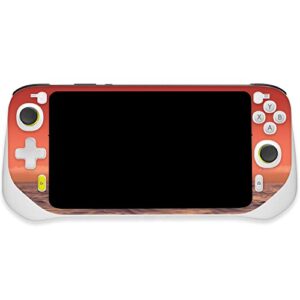 mightyskins skin compatible with logitech g cloud gaming handheld – red horizon | protective, durable, and unique vinyl decal wrap cover | easy to apply, remove, and change styles | made in the usa