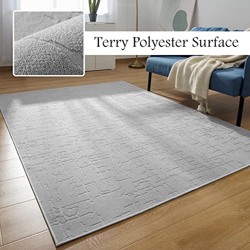 Area Rug-5x7 Rug for Living Room Contemporary Durable Carpet-Washable Rug Suitable for Living Room Bedroom Dinning Room Laundry Room Study Room