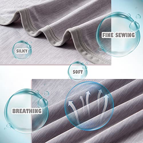 NEWCOSPLAY Cooling Blanket for Hot Sleepers Lightweight Breathable Summer Blanket Double Sided Cold Effect Transfer Heat to Keep Cool for Night Sweat (Gray, Twin(60"x80"))